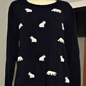 Talbots Navy Sweater